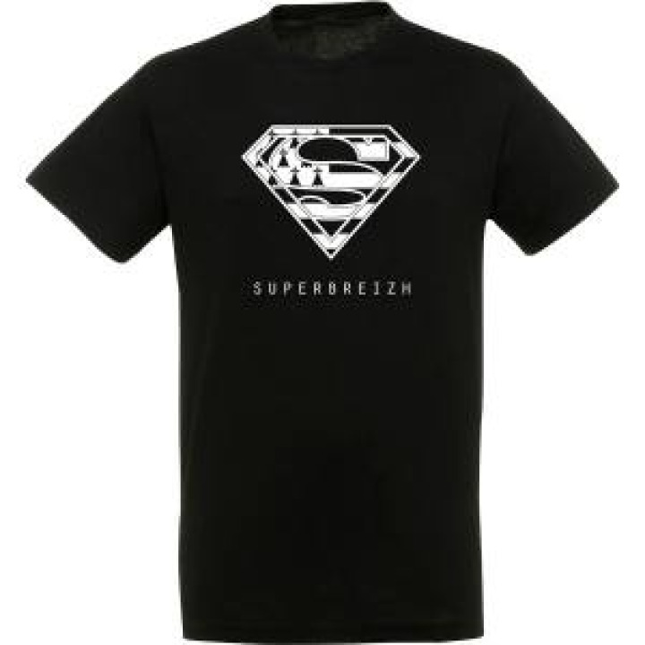 Tshirt unisexe Superbreizh Sh1002 Noir Profond XS