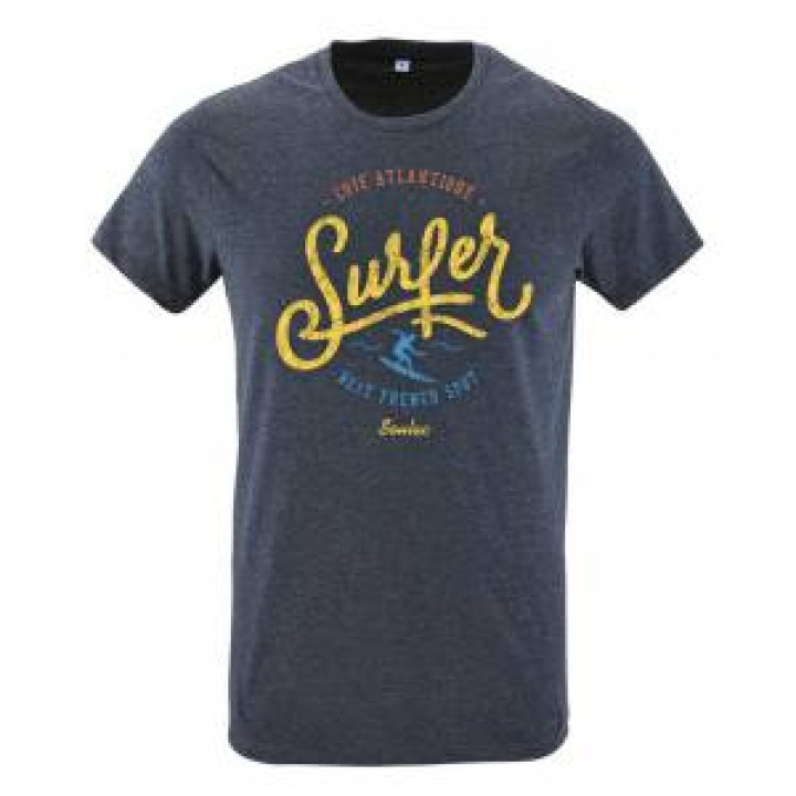 Tshirt unisexe Surfer Côte Atlantique Soulac Denim S