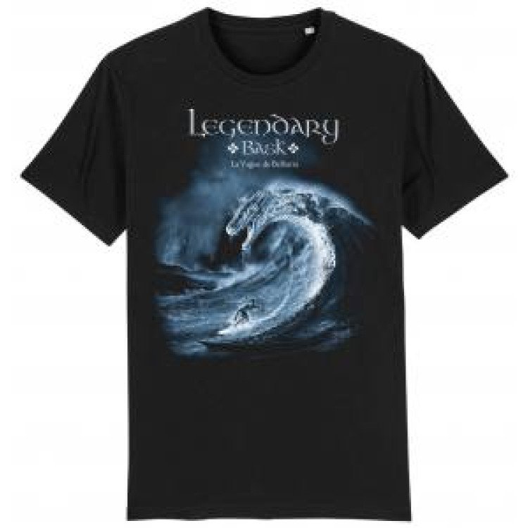 T-shirt unisexe Surfeur Vague Dragon Bask Denim M