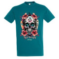 T-shirt unisexe T&ecirc;te de Mort Surf Therapy Hendaye Bleu canard XS