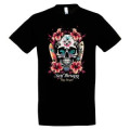 T-shirt unisexe T&ecirc;te de Mort Surf Therapy Pays Basque Noir Profond XS