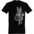 T-shirt unisexe Texte Villes C&ocirc;te D'or 21 Noir Profond S