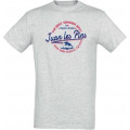 T-shirt unisexe The Best Summer Spot Juan les Pins Blanc Chiné S