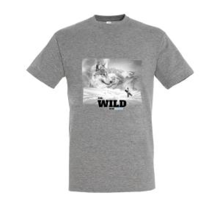 Tshirt unisexe The Wild Is In Luchon Gris Chiné M