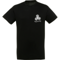 T-shirt unisexe Triskell Bretagne (Pocket) Noir Profond S