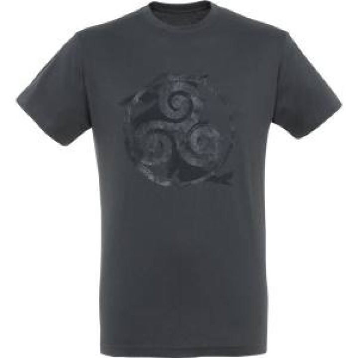 Tshirt unisexe Triskell Vintage Gris Souris XS