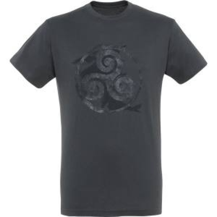 T-shirt unisexe Triskell Vintage Gris Souris XS