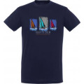 T-shirt unisexe Trois Voiliers Regatta Crew Saint Palais sur Mer Bleu Royal XS