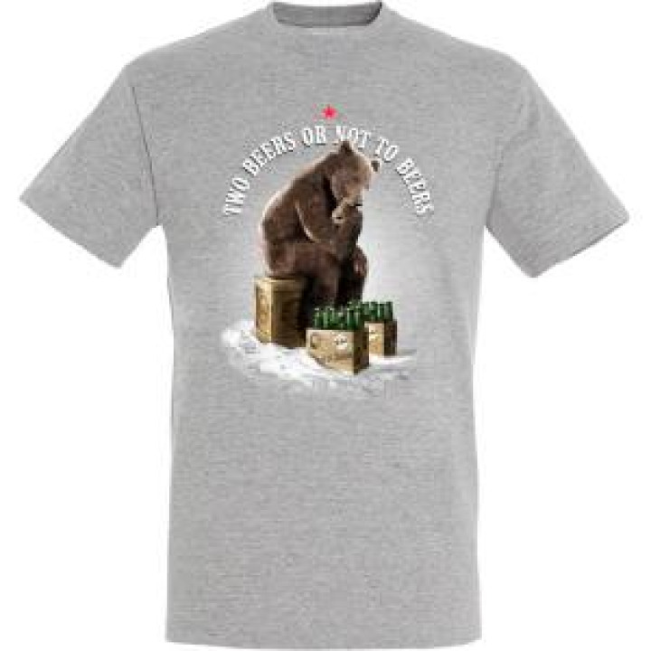 Tshirt unisexe Two Beers Luz Saint Sauveur Gris Chiné S