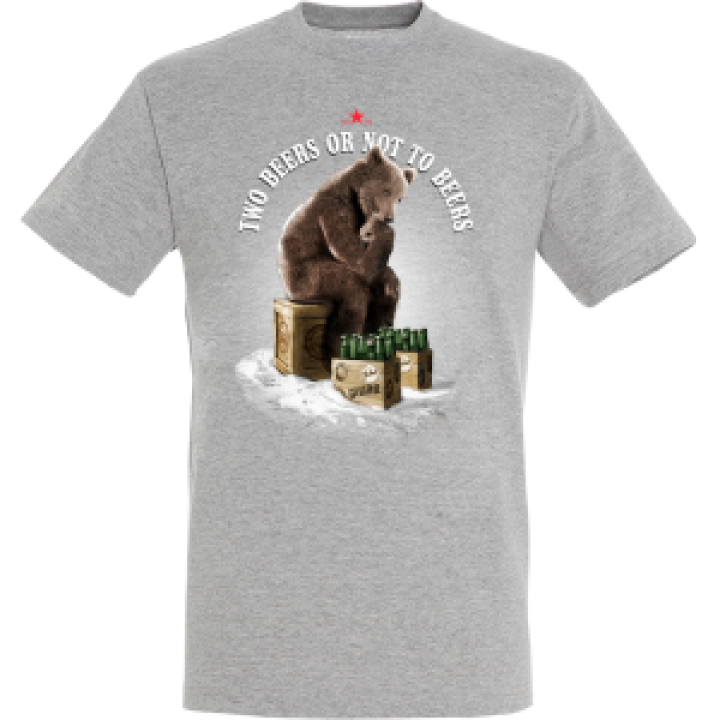 Tshirt unisexe Two Beers or Not Two Beers Gavarnie Gris Chiné XS