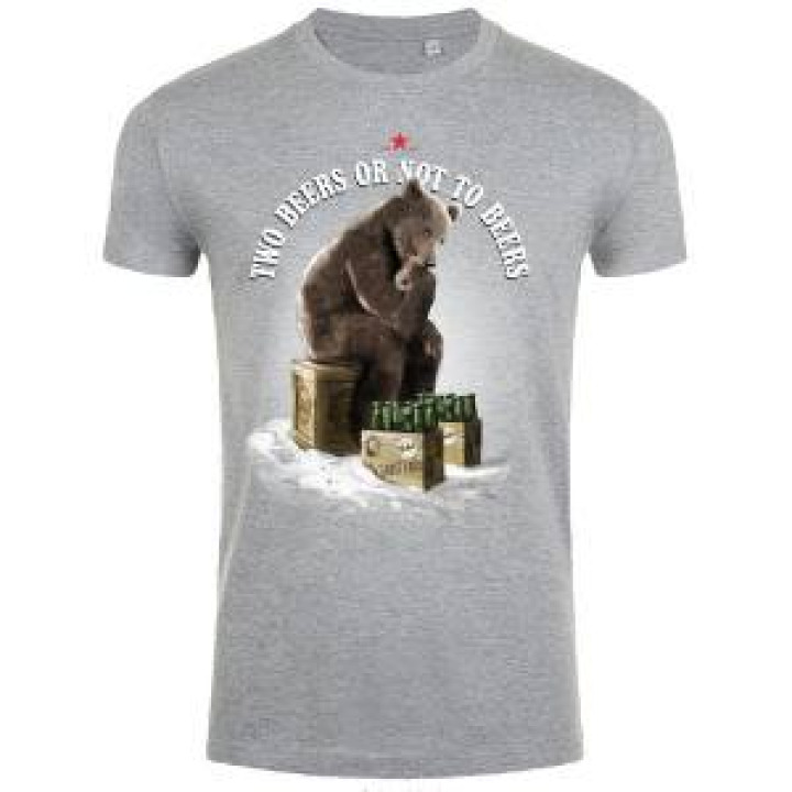 Tshirt unisexe Two Beers Saint Lary Gris Chiné S