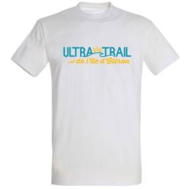 T-shirt unisexe Ultra Trail de l&rsquo;&Icirc;le d&rsquo;Ol&eacute;ron Blanc S