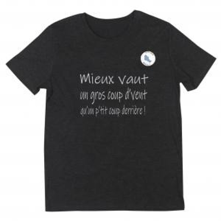Tshirt unisexe Un Grand Coup Dvent  logo Belle Ile Noir Profond M