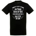 T-shirt unisexe Une Bonne Gueule de Bois Noir Profond XS