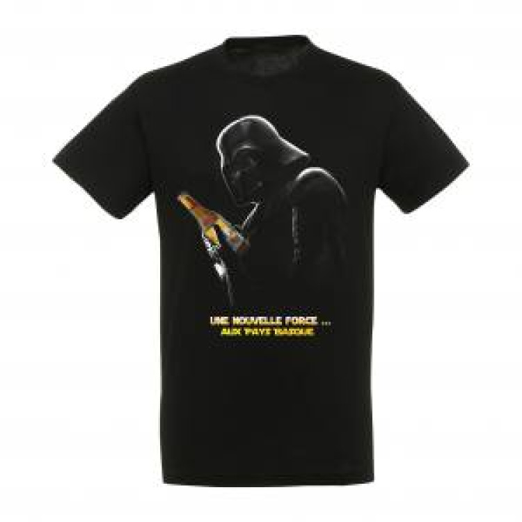 T-shirt unisexe Vador Une Nouvelle Force... Pays Basque Noir Profond XS