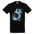 T-shirt unisexe Vague Mouette Phare de Chassiron Île d’Oléron Noir Profond S