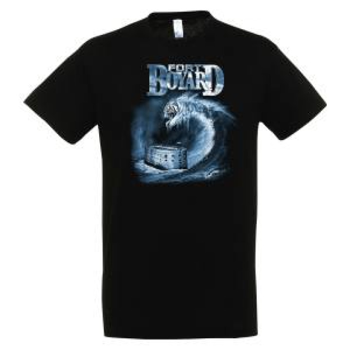 Tshirt unisexe Vague Tigre Fort Boyard Fouras Noir Profond M