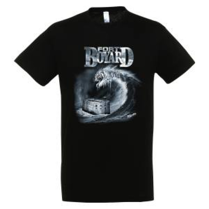 Tshirt unisexe Vague Tigre Fort Boyard Oléron Noir Profond XS