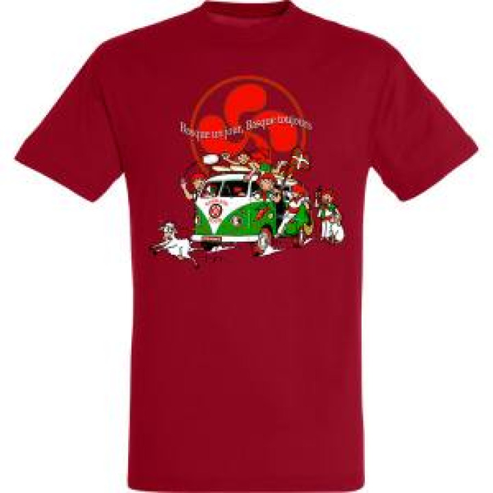 Tshirt unisexe Van Basque Noir Profond S
