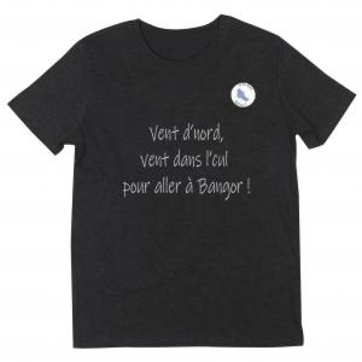 Tshirt unisexe Vent Dnord  logo Belle Ile Noir Profond M