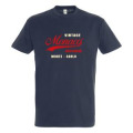 T-shirt unisexe Vintage Monaco Méditerranée Monte Carlo Denim XS