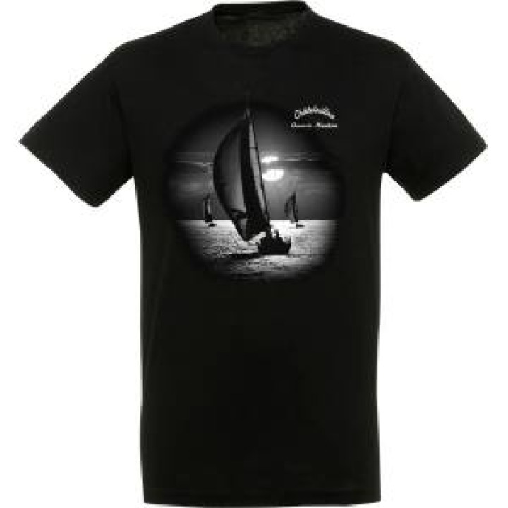 Tshirt unisexe Voilier Clair Obscur Châtelaillon Noir Profond S