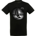 T-shirt unisexe Voilier Clair Obscur Châtelaillon Noir Profond S