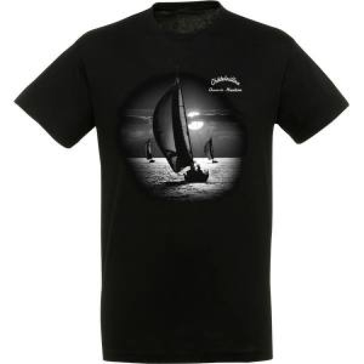 T-shirt unisexe Voilier Clair Obscur Châtelaillon Noir Profond XXL