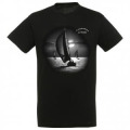 T-shirt unisexe Voilier Clair Obscur la Rochelle Port des Minines Noir Profond S