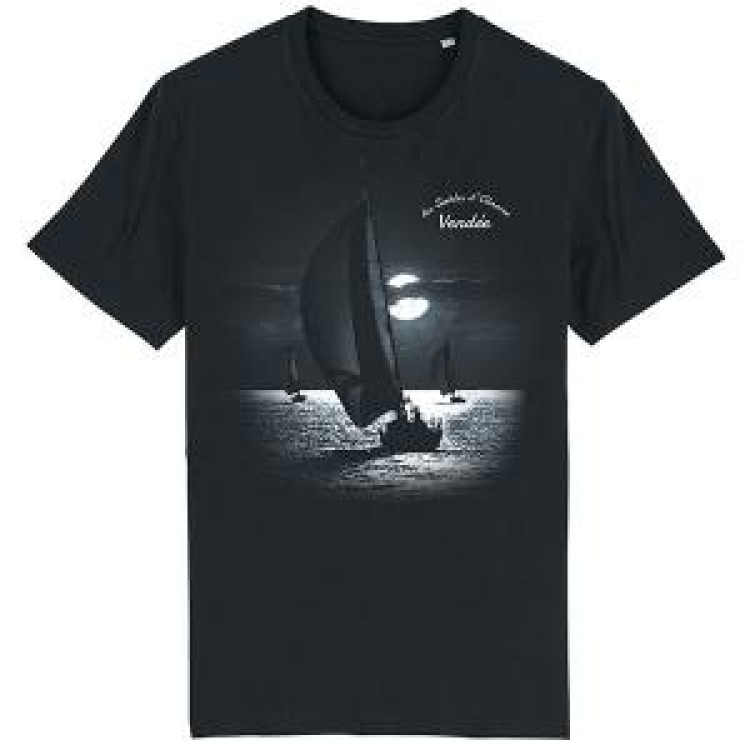 T-shirt unisexe Voilier Clair Obscur les Sables d’Olonne Noir Profond XXL