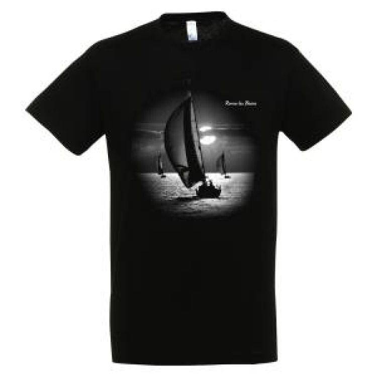 T-shirt unisexe Voilier Clair Obscur Ronce les Bains Noir Profond 3XL