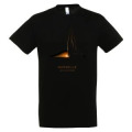 T-shirt unisexe Voilier en Clair/Obscur Marseille les Calanques Noir Profond XS