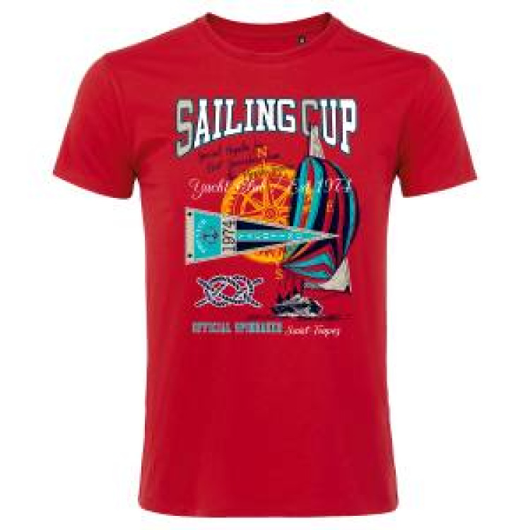 T-shirt unisexe Voilier Sailing Cup Saint Tropez Bleu Royal XXL