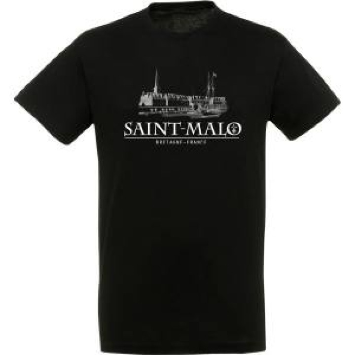 Tshirt unisexe Vue de Saint Malo Marine S