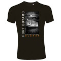 T-shirt unisexe Vue du Fort de Nuit Fort Boyard Oléron + Coordonnées GPS Noir Profond XS