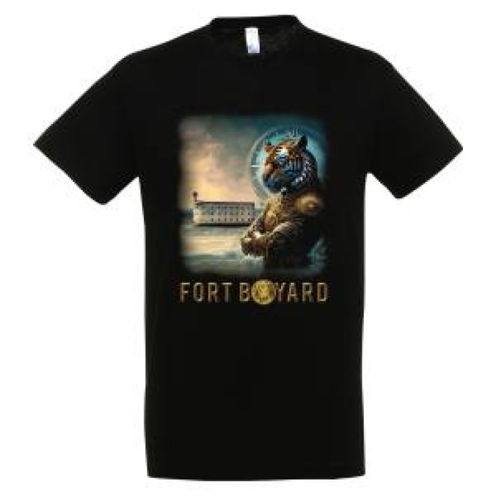 Tshirt unisexe Vue du Fort Maitre du Temps Fort Boyard Noir Profond S