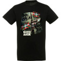 T-shirt unisexe Walking Bask Noir Profond XS