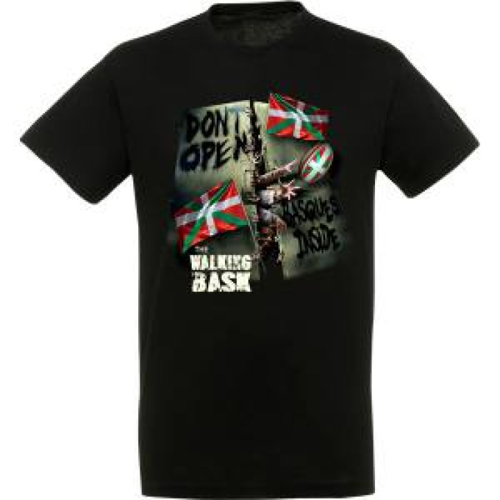 Tshirt unisexe Walking Bask Noir Profond S