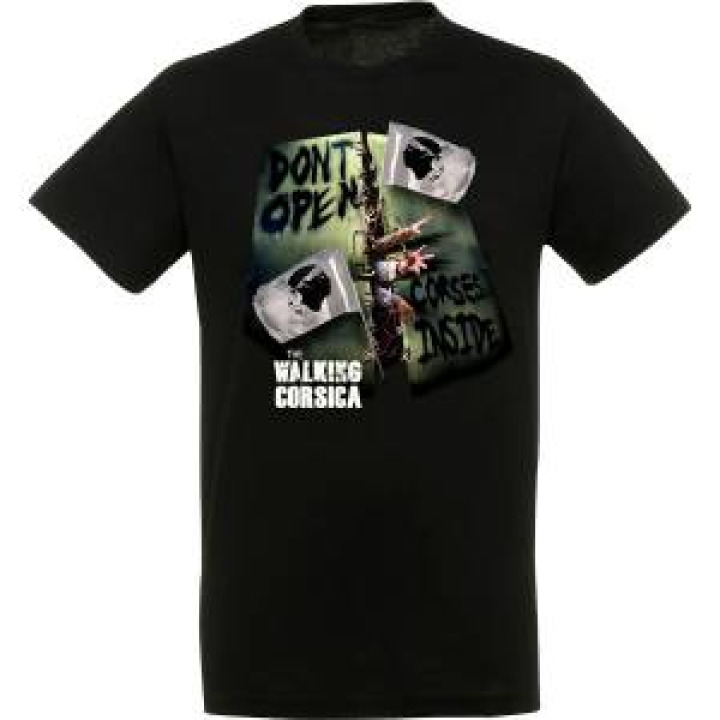 Tshirt unisexe Walking Corsica Noir Profond M