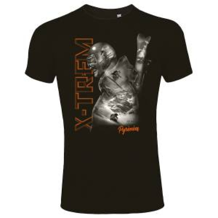 Tshirt unisexe Xtrem Silhouette Pyrénées Noir Profond S