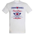 T-shirt unisexe Yatch Club Saint Tropez Côte d’Azur Blanc S