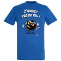 T-shirt unisexe Z'auriez Pas de Feu... Bombe Corse Bleu Royal S
