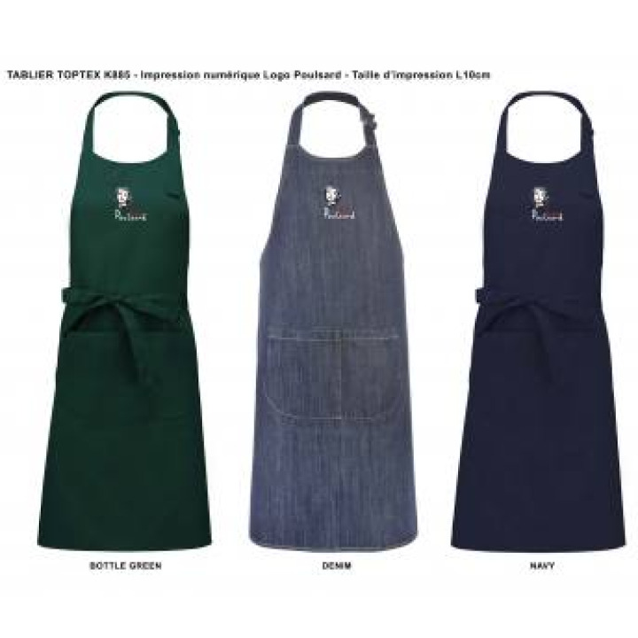 Tablier Love Poulsard Denim Taille unique