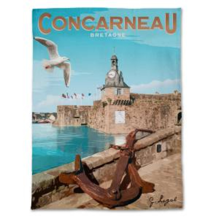 Torchon allover Concarneau Blanc Taille unique