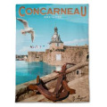 Torchon all-over Concarneau Blanc Taille unique