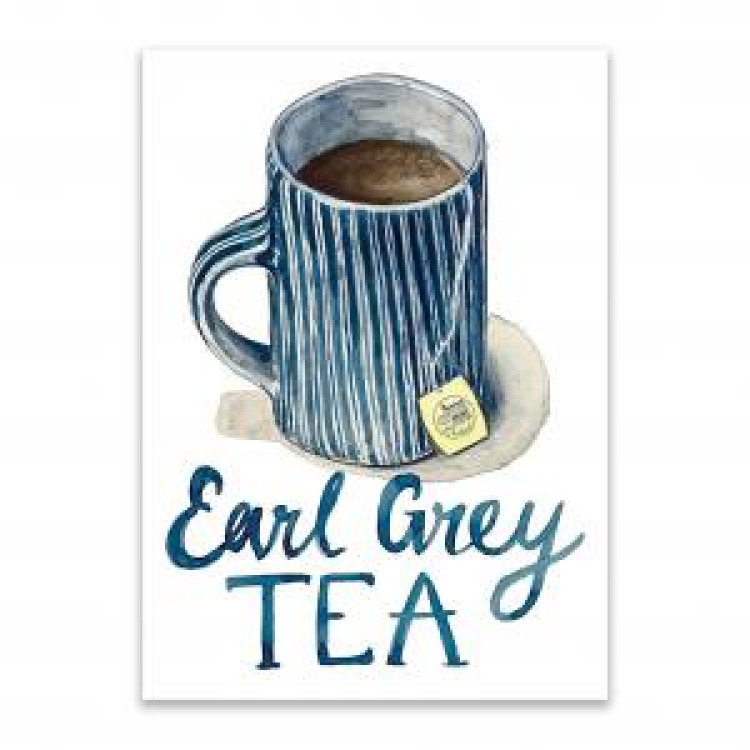 Torchon all-over Earl Grey the (Tissu &Eacute;pais) Blanc Taille unique
