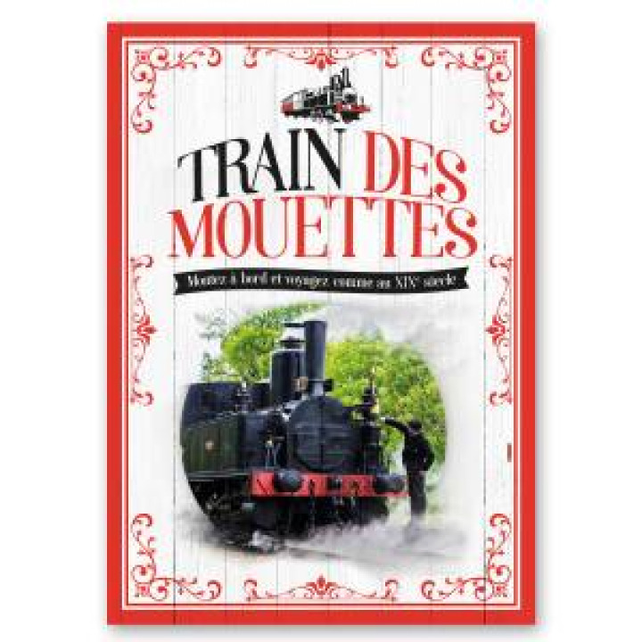 Torchon allover le Train des Mouettes avec Locomotive Version Rouge Blanc Taille unique