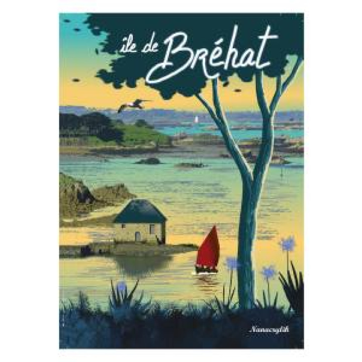 Torchon allover Maison Bateau Île de Bréhat Blanc Taille unique