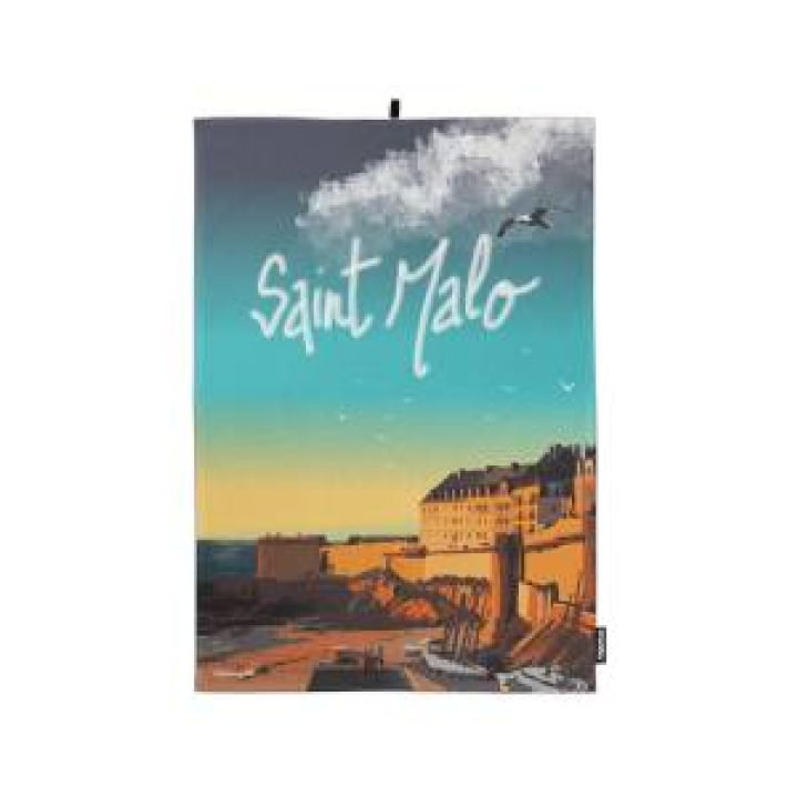 Torchon allover Saint Malo Blanc Taille unique