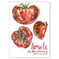 Torchon all-over Tomates la Bourdoisiere (Tissu &Eacute;pais) Blanc Taille unique